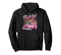 Linda camioneta Pickup para niñas y Mujeres Que aman Las Flores de los Camiones Sudadera con Capucha
