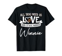 Linda camisa de perro llamado Winnie para mujeres y hombres Camiseta