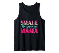 Linda camisa para el día de la madre, pequeña empresa, estampado de leopardo Camiseta sin Mangas