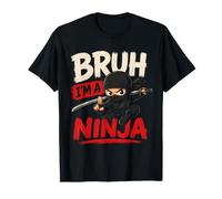 Linda Camiseta Bruh I'm A Ninja para Halloween Camiseta
