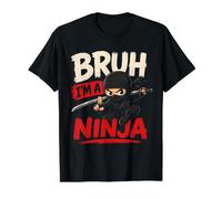 Linda Camiseta Bruh I'm A Ninja para Halloween Camiseta gráfica económica, Hombre, Negro, S