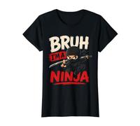 Linda Camiseta Bruh I'm A Ninja para Halloween Camiseta gráfica económica, Mujer, Negro, S