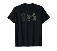 Linda Camiseta con diseño de Plantas de Cactus y suculentas Camiseta