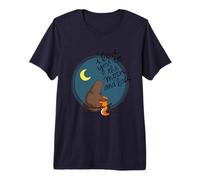 Linda Camiseta con Texto en inglés I Love You To The Moon and Back Oso y Ardilla Camiseta Premium