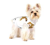 Linda camiseta de algodón con estampado de jaguar para bebé, suave y transpirable, sin mangas, para cachorros, gatos y chihuahua