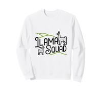 Linda Camiseta de Llama para niñas Escuadrón de Llama Sudadera