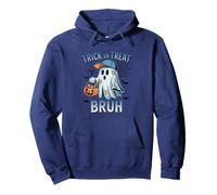 Linda Camiseta Divertida de Halloween para niños con diseño de Bruh Ghost Sudadera con Capucha