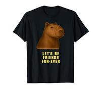 Linda Capibara Seamos Amigos Fur-Ever Camiseta