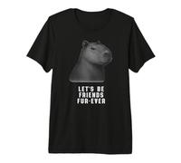 Linda Capibara Seamos Amigos Fur-Ever Camiseta Premium