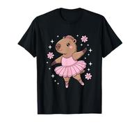 Linda Capybara Ballerina Mujeres Girls Ballet Dance Amante Camiseta