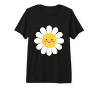 Linda Cara de Flor de Margarita Feliz Camiseta Premium