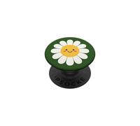 Linda Cara de Flor de Margarita Feliz PopSockets PopGrip Adhesivo