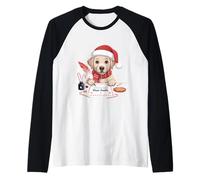 Linda Carta de Navidad para Escribir a Papá Noel con Sombrero de Papá Noel Camiseta Manga Raglan