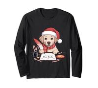 Linda Carta de Navidad para Escribir a Papá Noel con Sombrero de Papá Noel Manga Larga