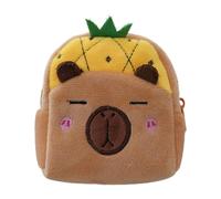 Linda Cartera De Felpa - Mini Monedero Capybara, Monedero De Felpa Suave | Adorable Bolsa De Viaje De Animales Para Niños, Porta Efectivo Portátil De 9x10x5 Cm, Dulce Colgante Para Niñas Y Niños, Alma