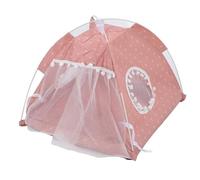 Linda Casa de Carpas para Perros, Fondo Impermeable Transpirable Evita Colapso de Carpa Mascotas Interior para Todas Las Estaciones (Pink)