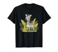 Linda Cebra en la Selva Deja Animales de Safari para niños Camiseta