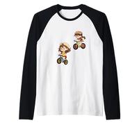 Linda Chica de Remolque con diseño Unisex Divertido para Camiseta Camiseta Manga Raglan