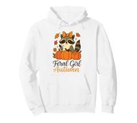 Linda Chica Salvaje Mapache de otoño Sudadera con Capucha