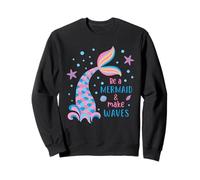 Linda Cola Pastel Be a Mermaid & Make Waves para niñas y niñas Sudadera