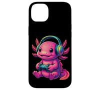 Linda consola Axolotl Divertido Video Game Graphic Player Modo Carcasa para iPhone 14 Plus