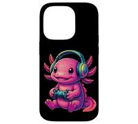 Linda consola Axolotl Divertido Video Game Graphic Player Modo Carcasa para iPhone 14 Pro