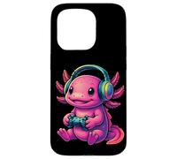 Linda consola Axolotl Divertido Video Game Graphic Player Modo Carcasa para iPhone 15 Pro