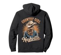 Linda Cowgirl Country Music Western Nashville Souvenir Mujer Sudadera con Capucha