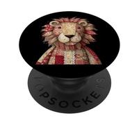 Linda decoración Acolchada de león Safari para guardería PopSockets PopGrip Adhesivo