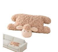 Linda Decoración De Muñeco De Peluche De Cordero: Almohada Suave Y Relajant | Animal De Peluche De Oveja | Linda Y Relajante Muñeca De Peluche Para Decoración Del Hogar | Almohada De Felpa De Oveja | Par