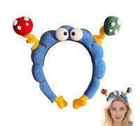 Linda diadema de spa | Diadema de ojos grandes, bandas elásticas para el pelo con diseño de ojos grandes para maquillaje de verano, entrenamiento, deportes, lavado, actividades de fitness