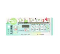 Linda - Escolar Pequeña para Niños, Mini con Regla De Dibujos Animados | Un Accesorio De Material Escolar De Diseño Que Hace Que Estudiar Sea Divertido con