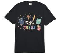 Linda Escuela Cristiana con Jesús Volver a la Escuela F Comfort Colors Adult Heavyweight T-Shirt