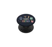 Linda Escuela Cristiana con Jesús Volver a la Escuela F PopSockets PopGrip Adhesivo