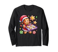 Linda Estrella de Galletas de Navidad mágica Manga Larga