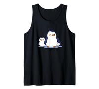 Linda familia de pingüinos | Adorables pingüinos de dibujos animados de Camiseta sin Mangas
