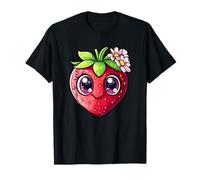Linda flor de fresa kawaii Camiseta
