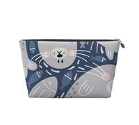 Linda Foca, Bolsa de artículos de tocador Bolsa de Maquillaje Bolsa de cosméticos Bolsa de artículos de tocador de Viaje portátil