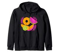 Linda fruta tropical fusión verano Splash Casual Sudadera con Capucha