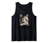 Linda gata Mom estilo retro Retro Kitty Lover para mujeres Camiseta sin Mangas