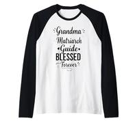 Linda guía de matriarca de Abuela bendecida para Siempre - Abuela Orgullosa Camiseta Manga Raglan