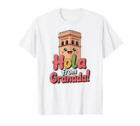 Linda Hola Desde Granada España, Diversión Familia Europa Viajes Camiseta