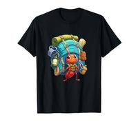 Linda Hormiga mochilero Camping Aventura al Aire Libre Camiseta