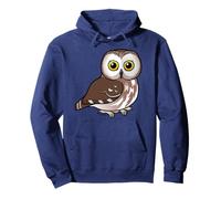 Linda Idea de Regalo para Amantes del pájaro de búho del Norte de Dibujos Animados Sudadera con Capucha