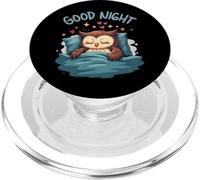 Linda ilustración de búho soñoliento Buenas Noches Hora de Dormir PopSockets PopGrip para MagSafe