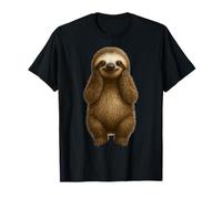 Linda Imagen De Dibujos Animados De Perezoso Sonriente Camiseta