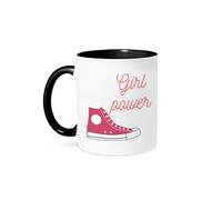Linda Imagen De Unos Zapatos Con El Texto Girl Power (Poder Femenino). Tazas De Desayuno Elegante Taza Chic Mug Para Espresso Escuela Leche 330Ml