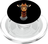 Linda Jirafa con Collar RGB Ruth Bader Ginsburg PopSockets PopGrip para MagSafe