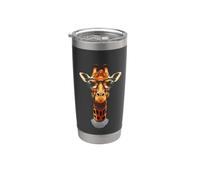 Linda jirafa con collar RGB Ruth Bader Ginsburg Vaso térmico de acero inoxidable de doble pared