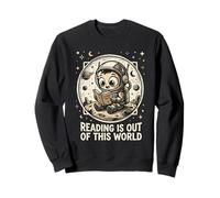 Linda Lectura de Astronauta está Fuera de Este Mundo Bookworm Niño Sudadera